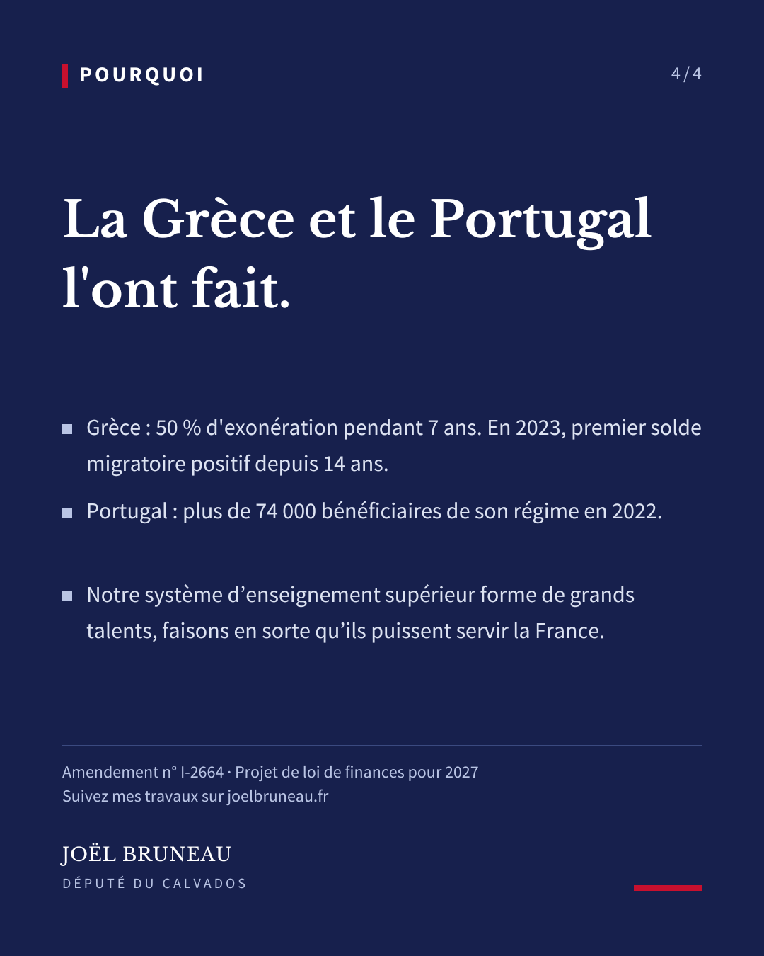 Pourquoi : la Grèce et le Portugal l'ont fait. Amendement n° I-2664.